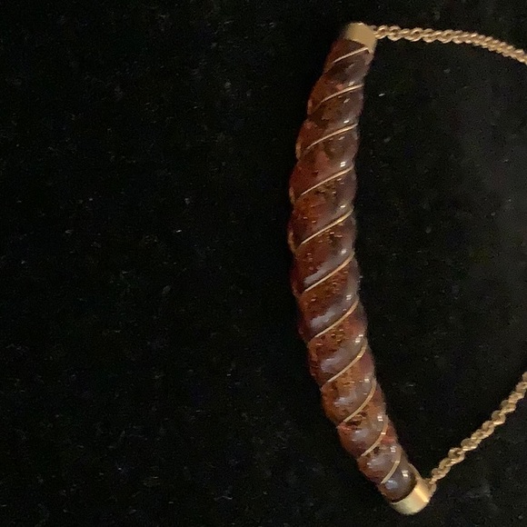 vintage  tortoise matching necklace and bracelet - Picture 5 of 8